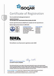 Asphalt Surfacing NHSS16 Certification